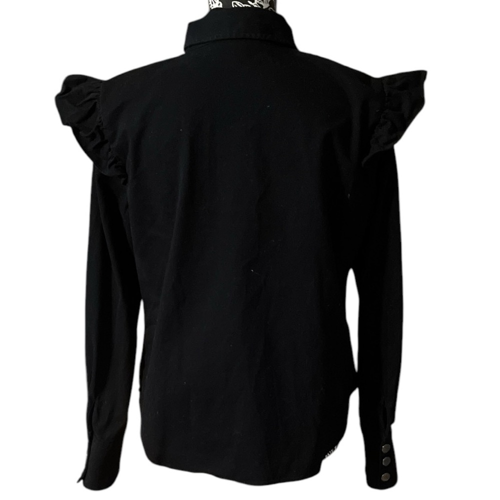 Bar III Ruffle Shoulder Blouse - Picture 4 of 8